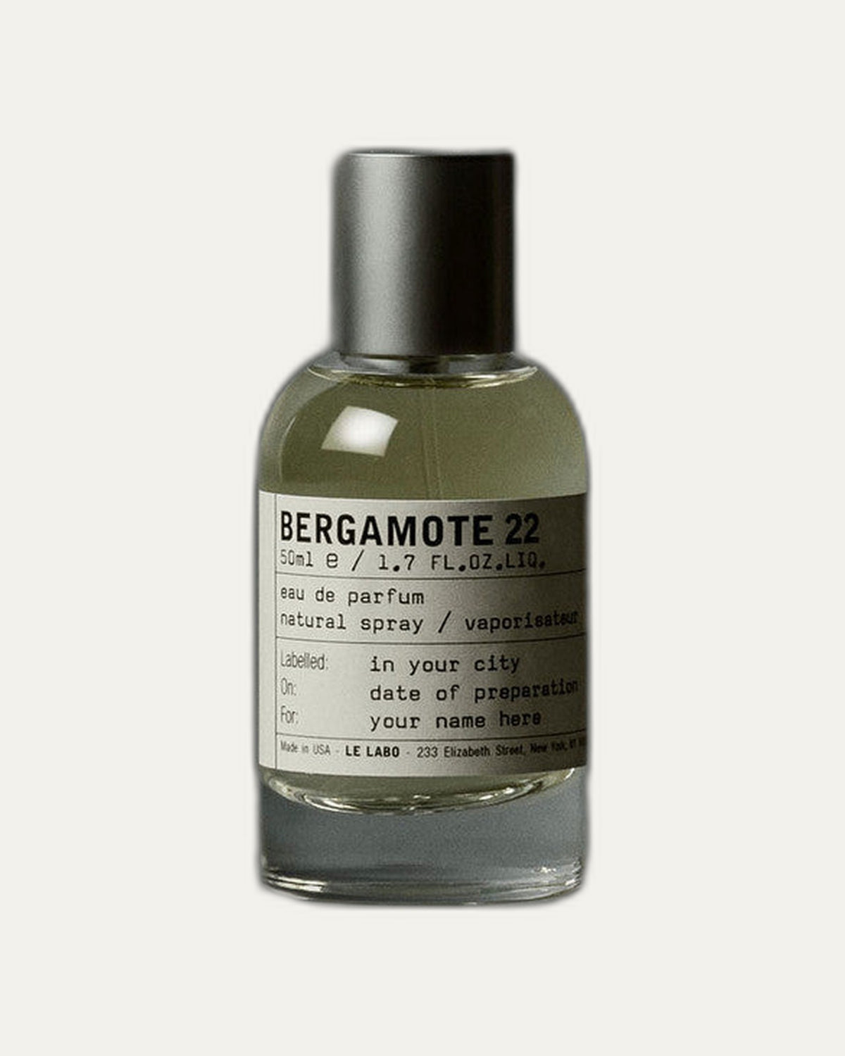 Le Labo Bergamote 22 perfume bottle