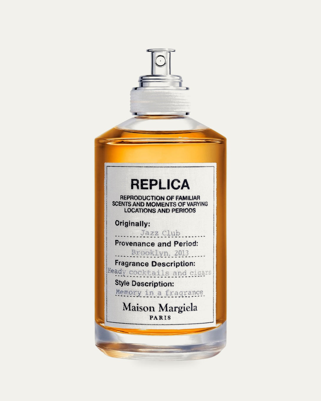 Maison Margiela Replica Jazz Club fragrance bottle